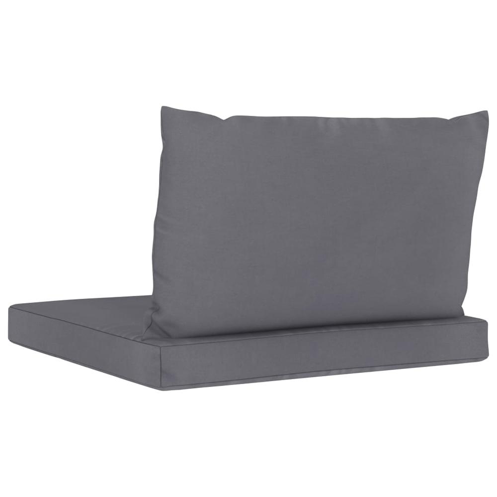 vidaXL Pallet Sofa Cushions 2 pcs Anthracite Fabric, 315052. Picture 5