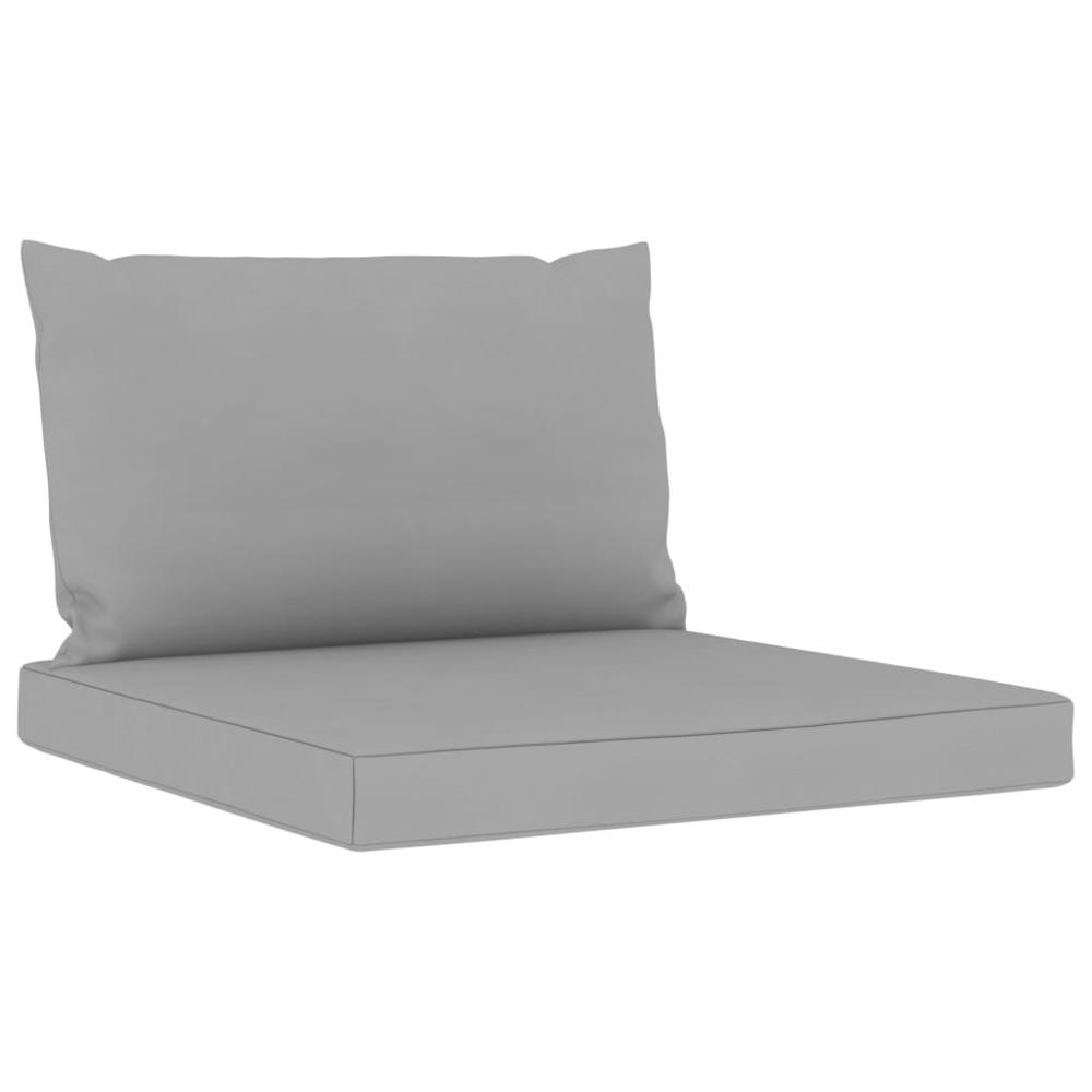 vidaXL Pallet Sofa Cushions 2 pcs Gray Fabric, 315053. Picture 2