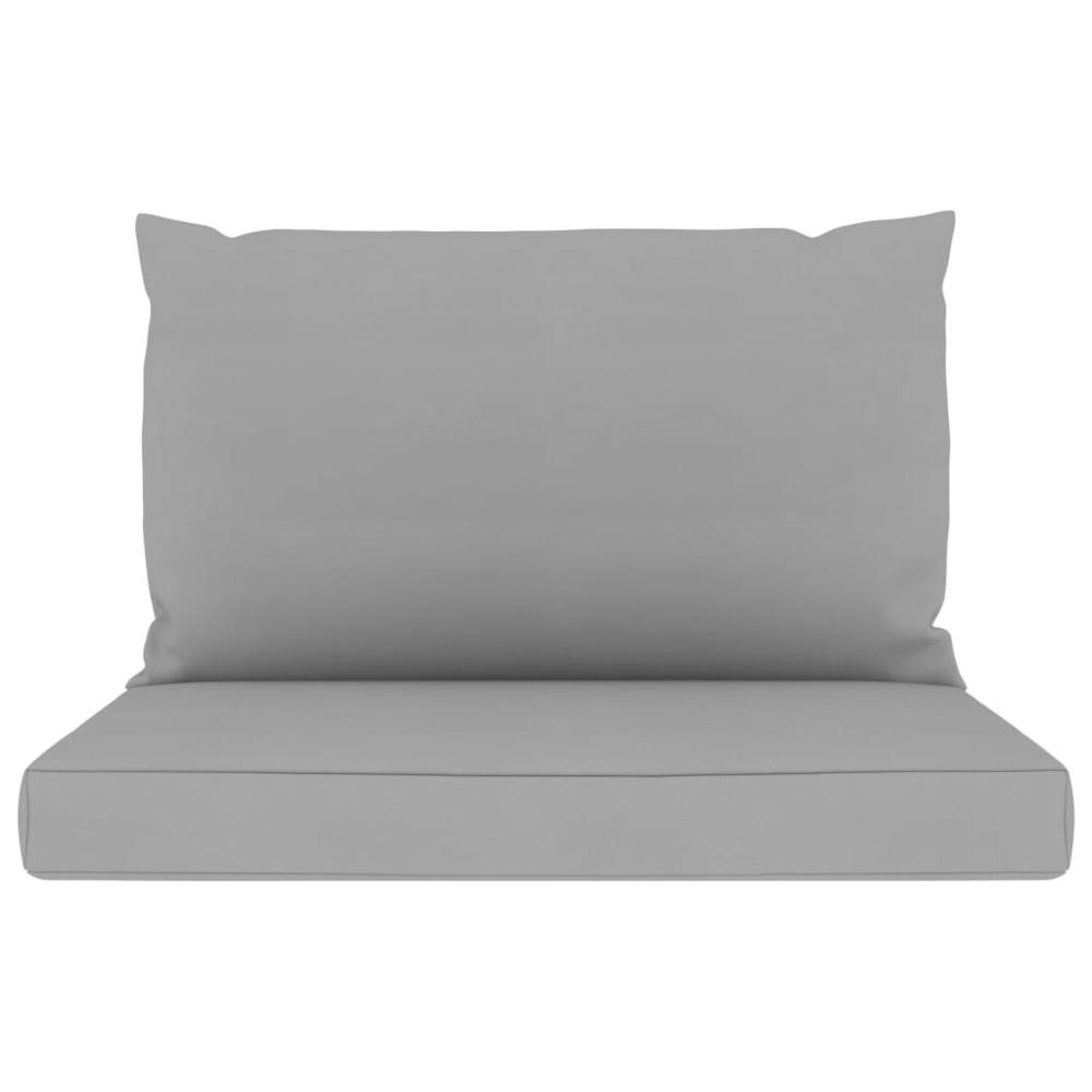 vidaXL Pallet Sofa Cushions 2 pcs Gray Fabric, 315053. Picture 3