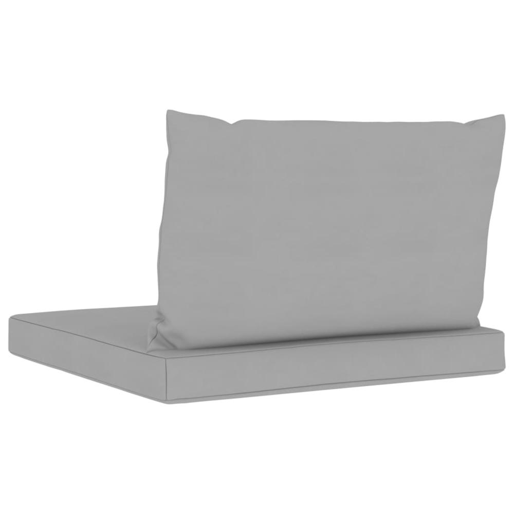 vidaXL Pallet Sofa Cushions 2 pcs Gray Fabric, 315053. Picture 5