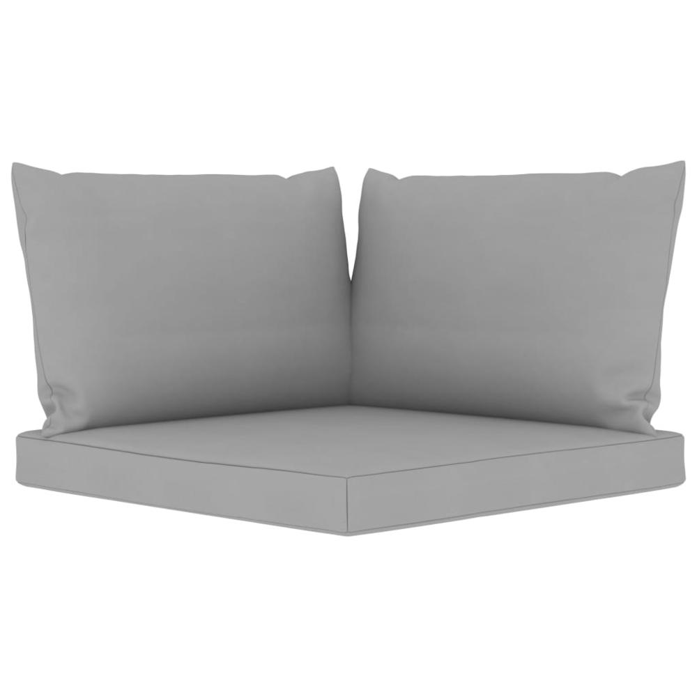 vidaXL Pallet Sofa Cushions 3 pcs Gray Fabric, 315065. Picture 2