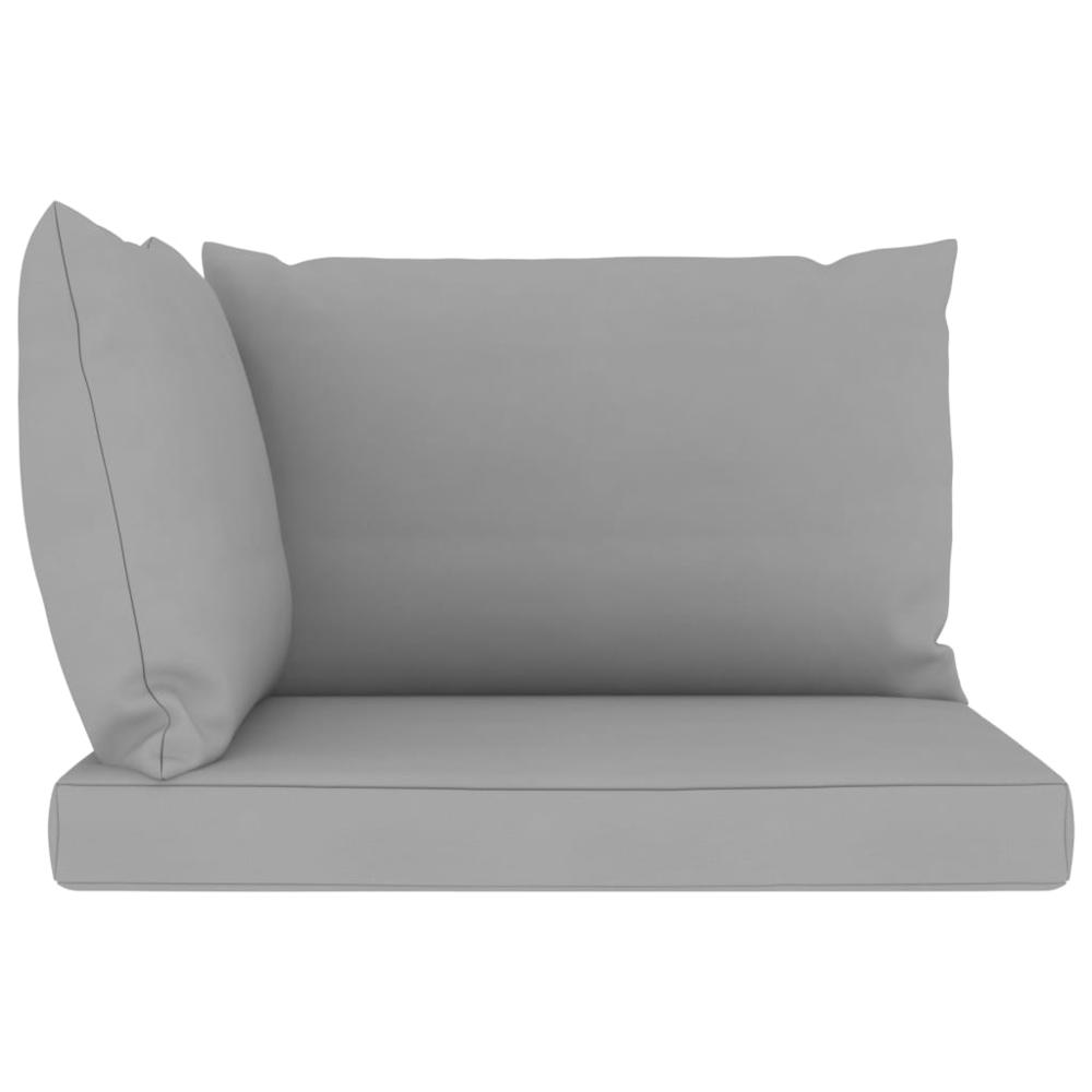 vidaXL Pallet Sofa Cushions 3 pcs Gray Fabric, 315065. Picture 3
