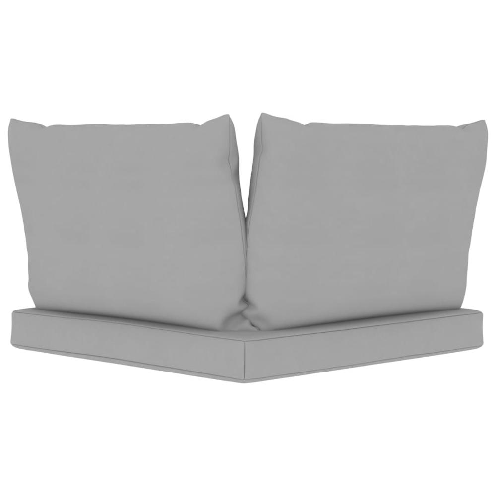 vidaXL Pallet Sofa Cushions 3 pcs Gray Fabric, 315065. Picture 5