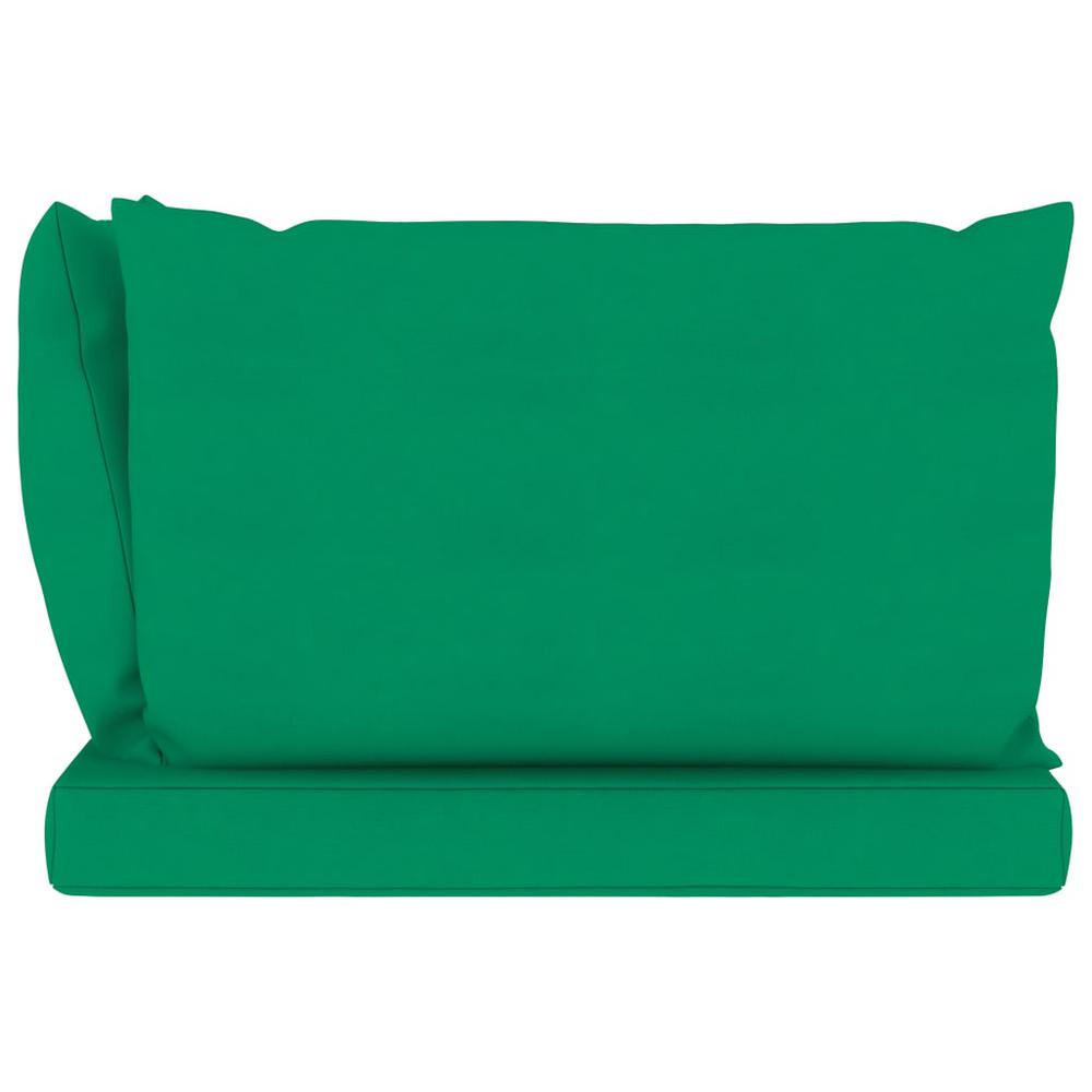 vidaXL Pallet Sofa Cushions 3 pcs Green Fabric, 315069. Picture 4