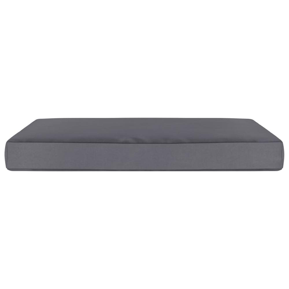 vidaXL Floor Pallet Cushion 23.6"x23.6"x2.4" Anthracite Fabric, 315076. Picture 3