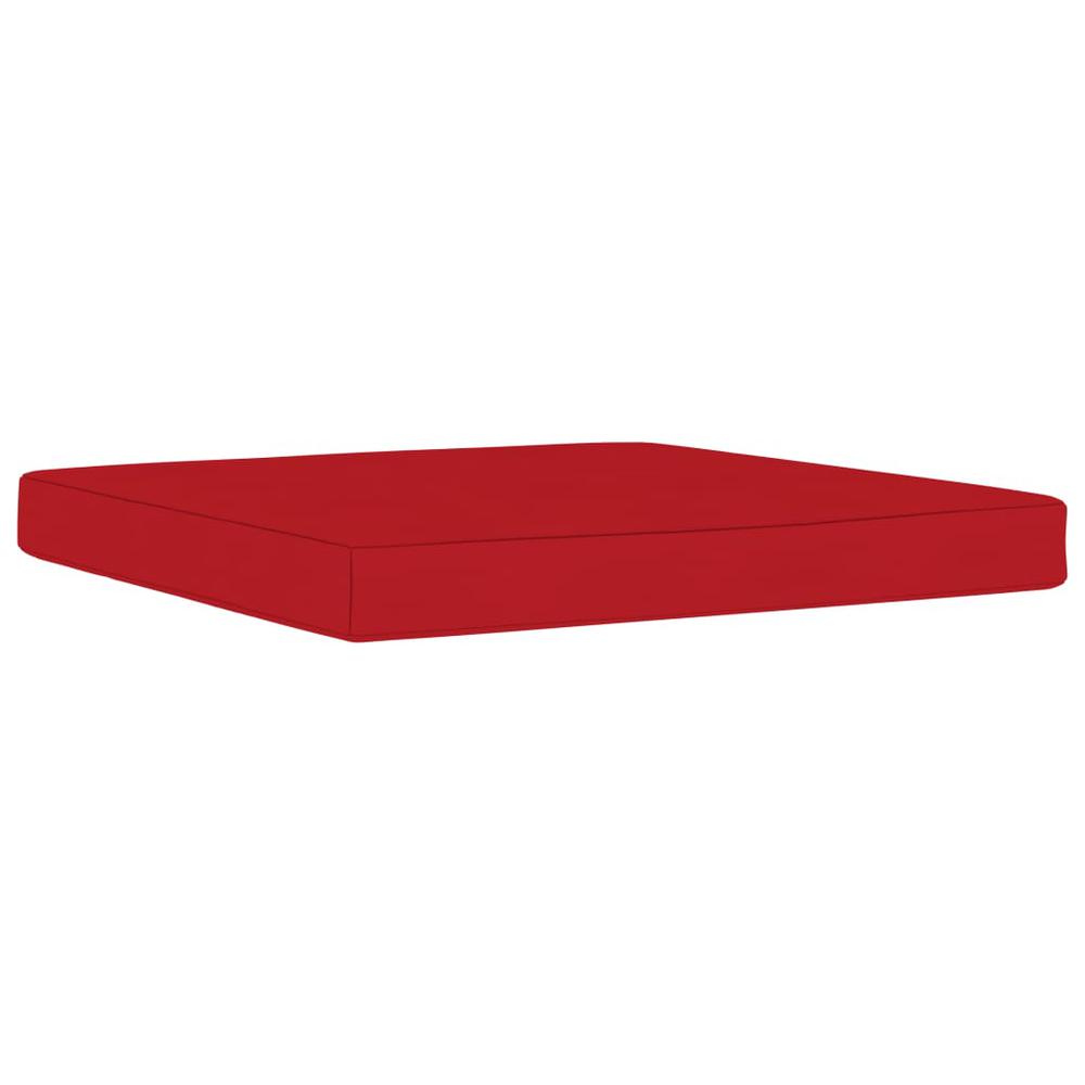 vidaXL Pallet Ottoman Cushion Red Fabric, 315082. Picture 2