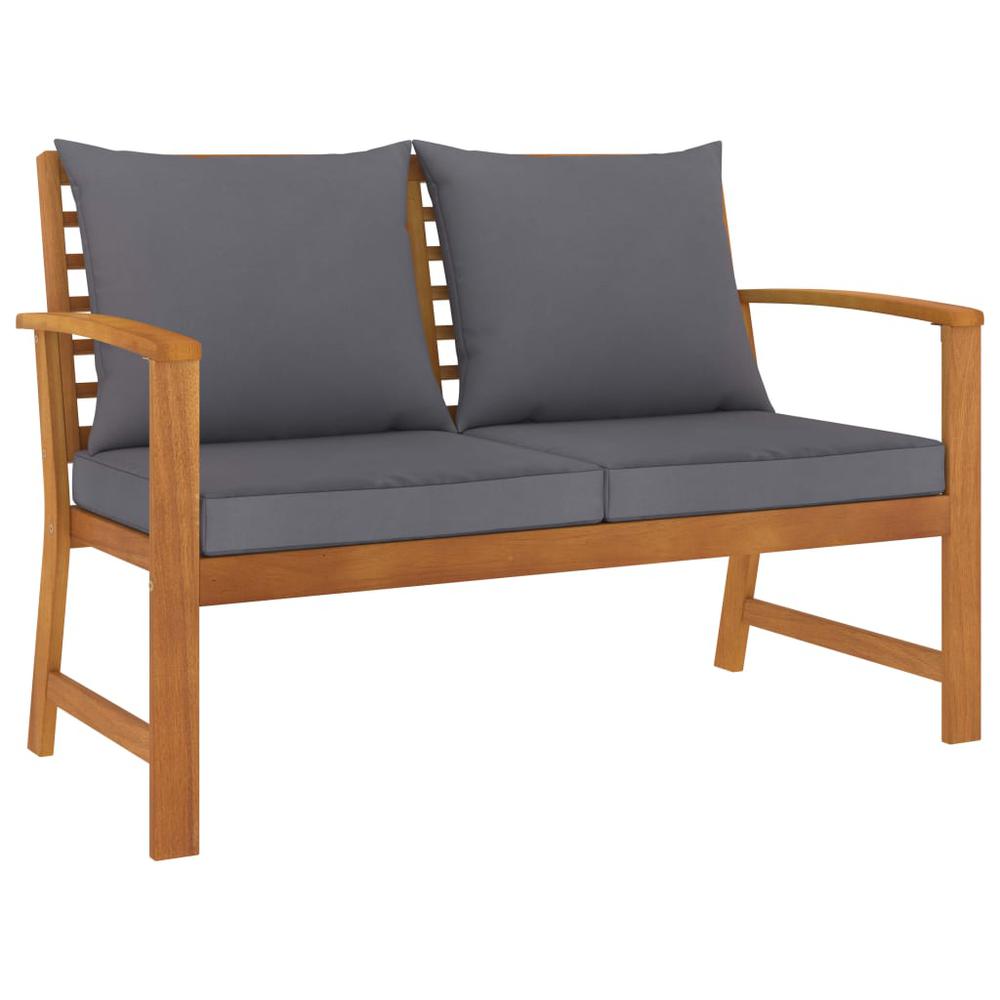 vidaXL 5 Piece Garden Lounge Set with Cushion Solid Acacia Wood 7787. Picture 5