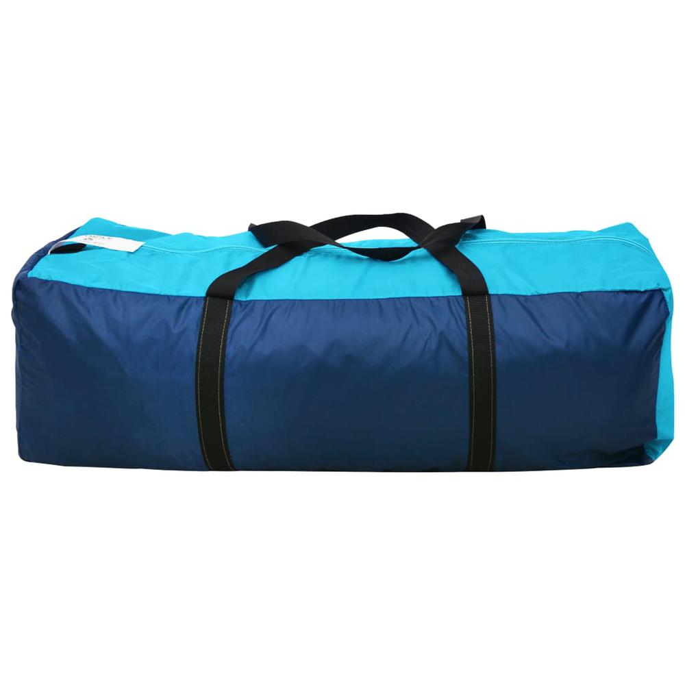 vidaXL Camping Tent 6 Persons Blue and Light Blue. Picture 9