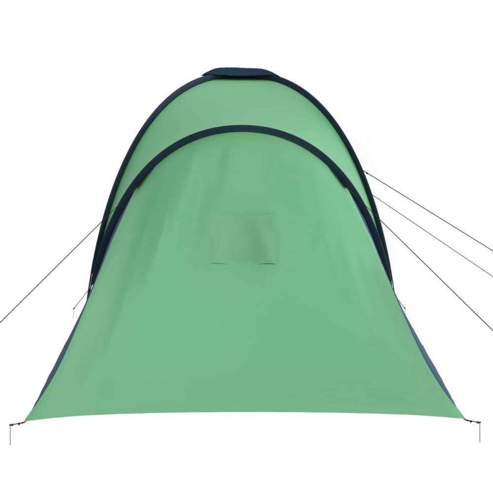 vidaXL Camping Tent 6 Persons Blue and Green. Picture 5