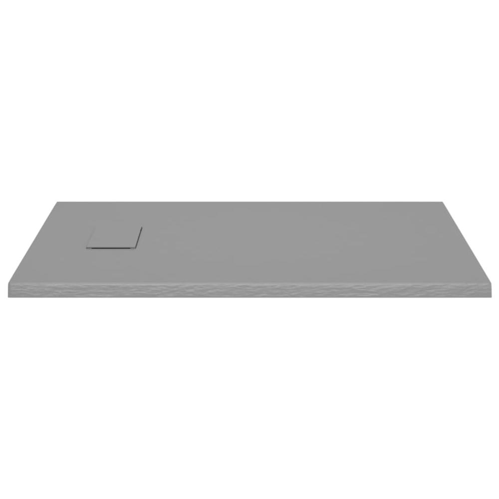 Shower Base Tray SMC Gray 39.4"x27.6". Picture 3