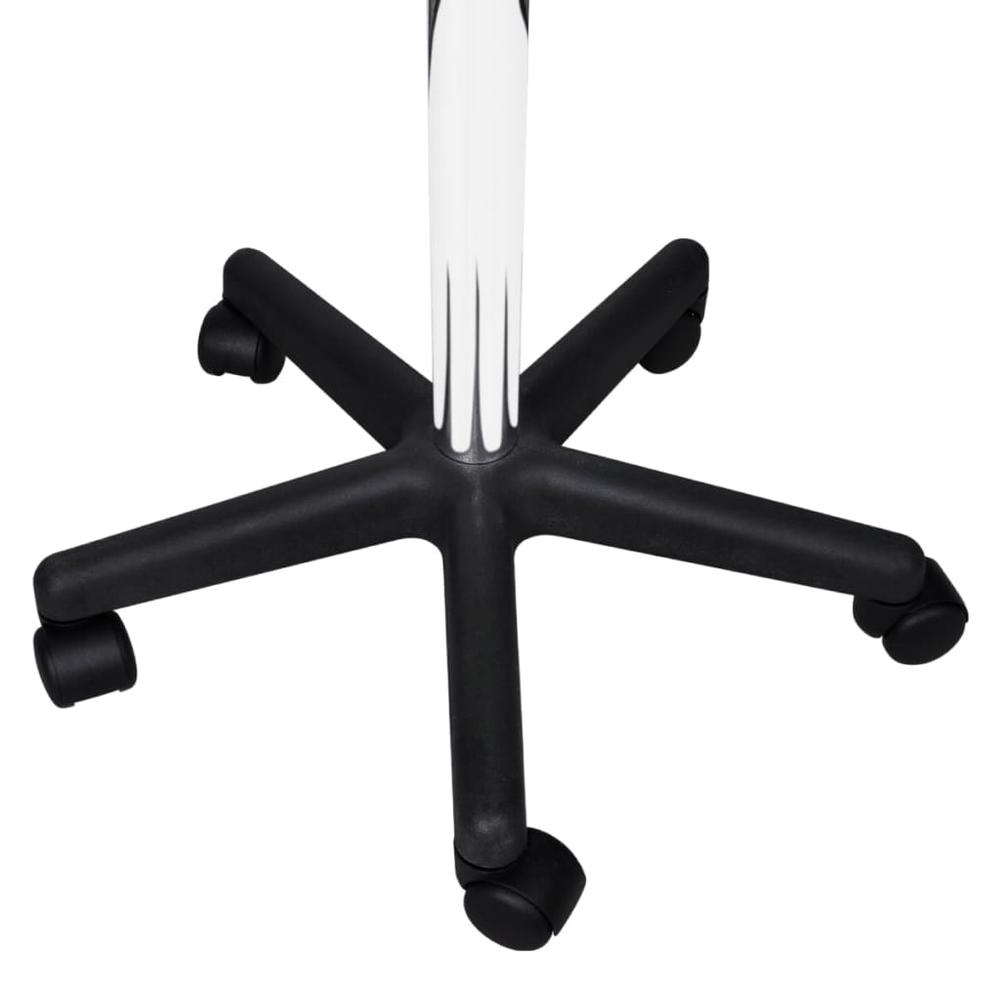 vidaXL Office Stool Black Faux Leather, 325706. Picture 3