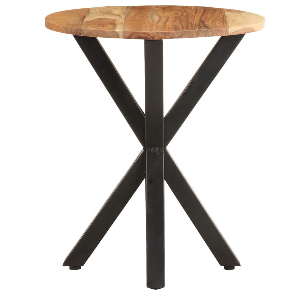 vidaXL Side Table 18.9"x18.9"x22" Solid Acacia Wood 0657. Picture 2