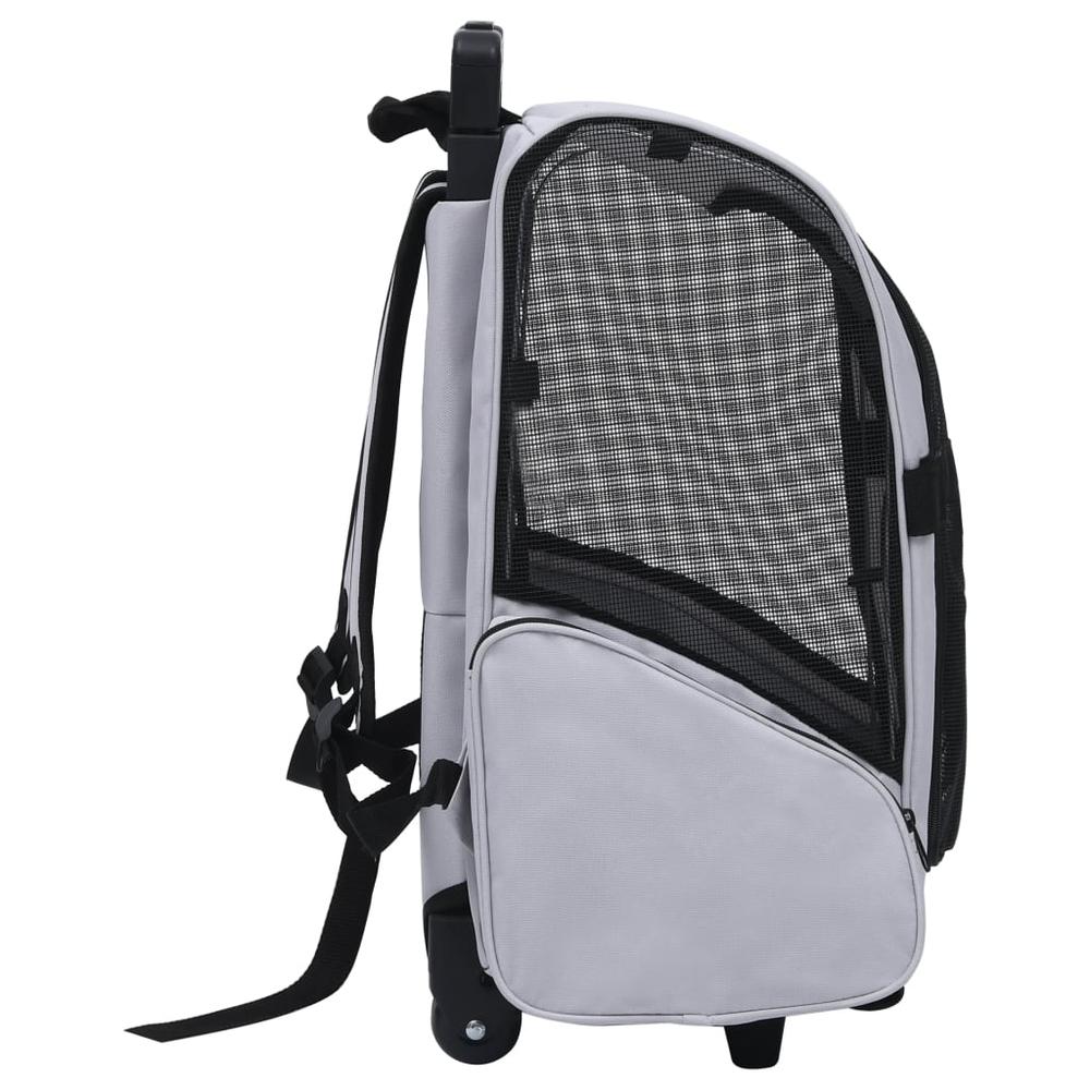 Foldable Multipurpose Pet Trolley Gray. Picture 2