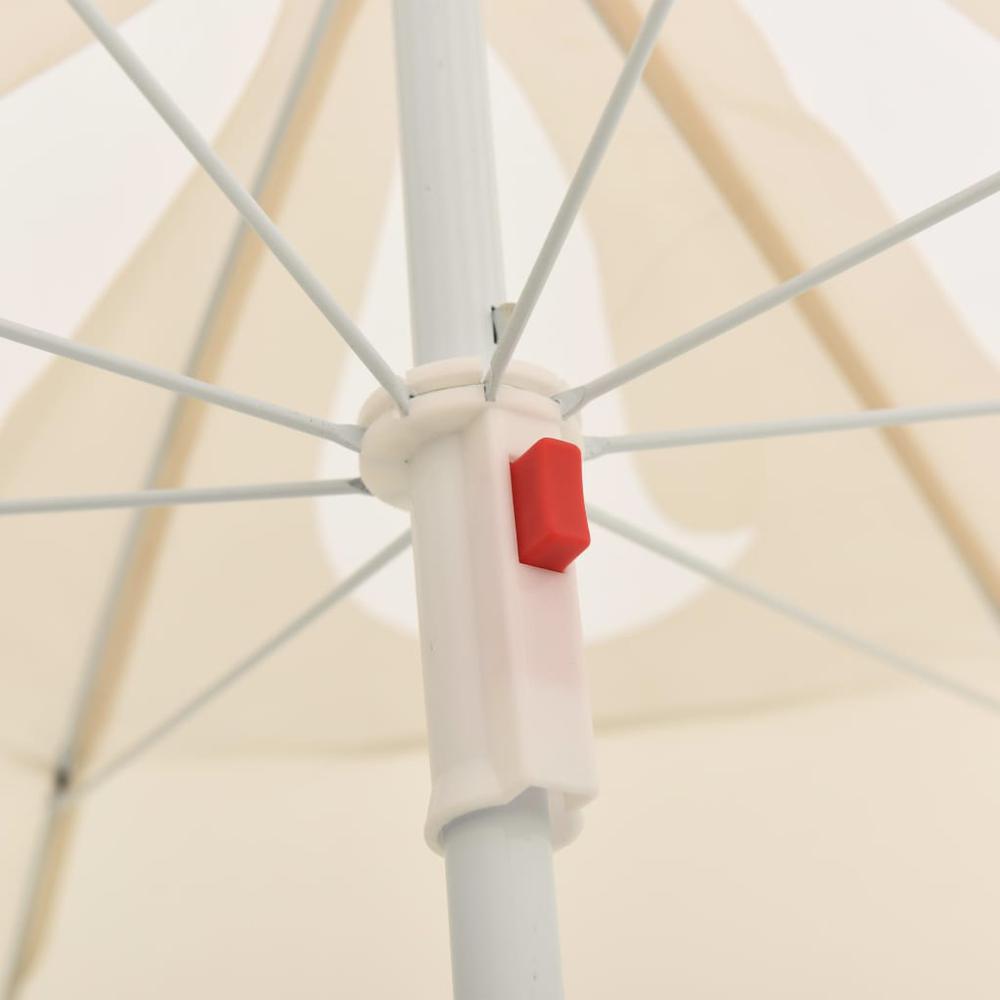 Outdoor Parasol with Steel Pole Sand 70.9". Picture 3