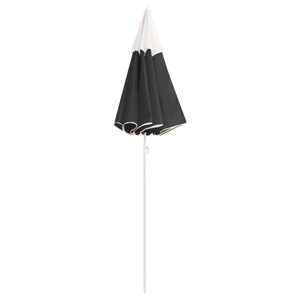 Outdoor Parasol with Steel Pole Anthracite 70.9". Picture 2