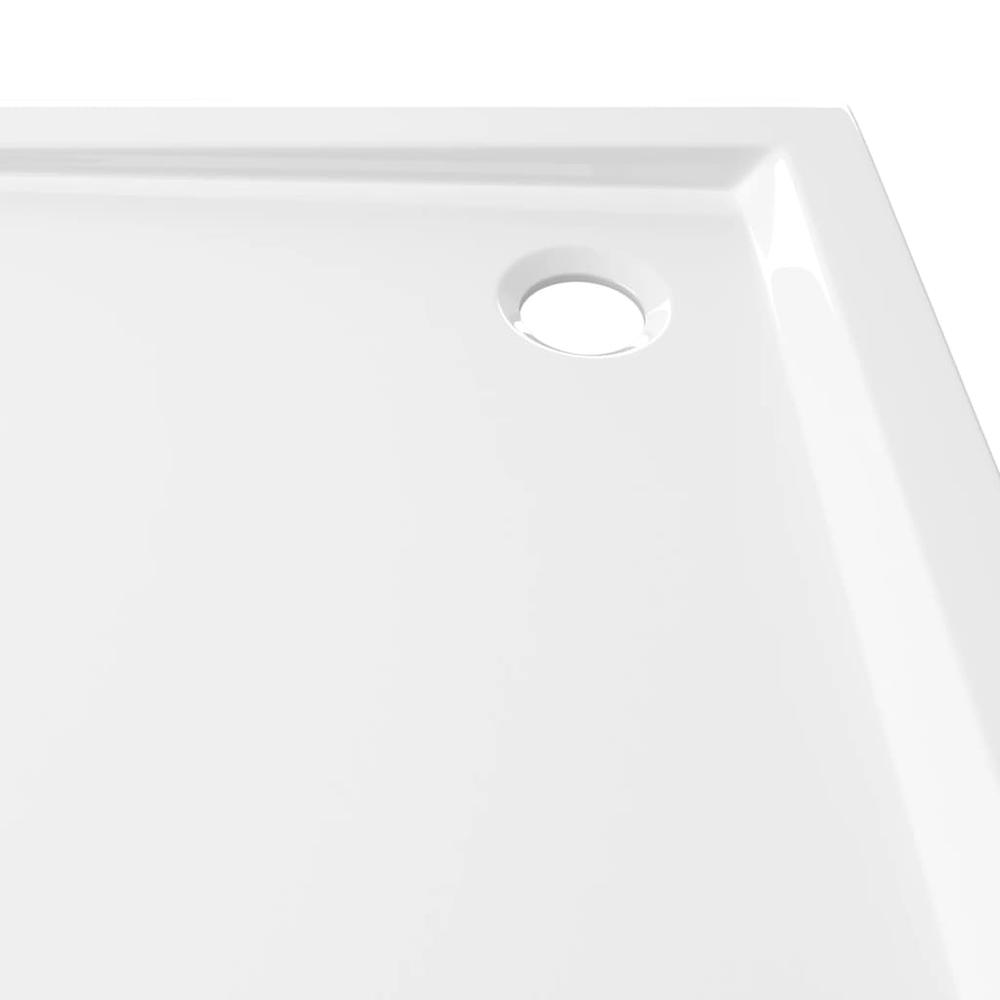 vidaXL Square ABS Shower Base Tray White 31.5"x31.5". Picture 6