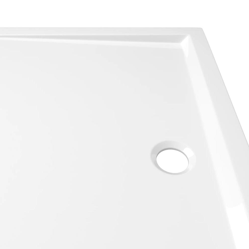vidaXL Rectangular ABS Shower Base Tray White 31.5"x43.3". Picture 6