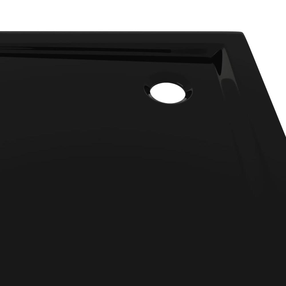 vidaXL Square ABS Shower Base Tray Black 35.4"x35.4". Picture 6
