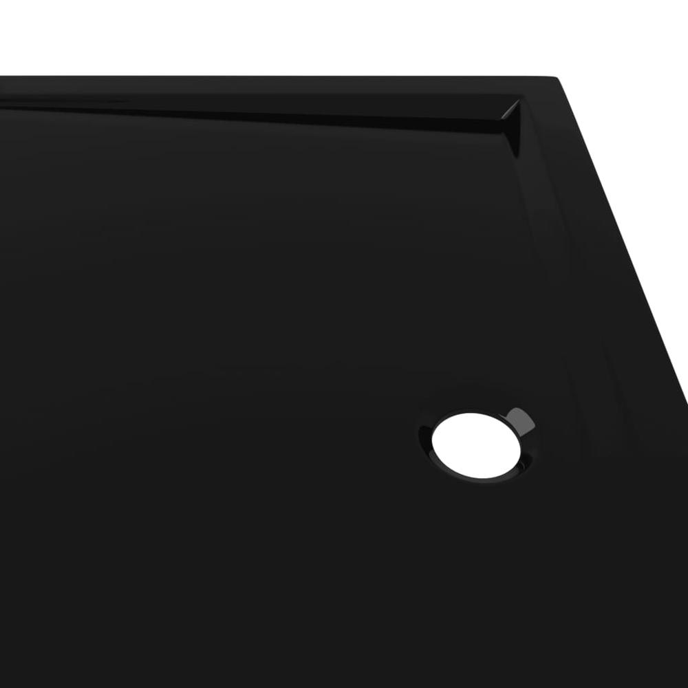 vidaXL Rectangular ABS Shower Base Tray Black 31.5"x43.3". Picture 6