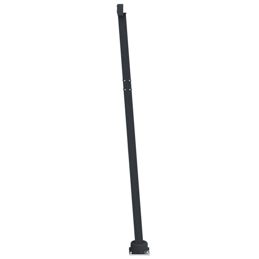 Awning Post Set Anthracite 177.2"x96.5" Iron. Picture 3