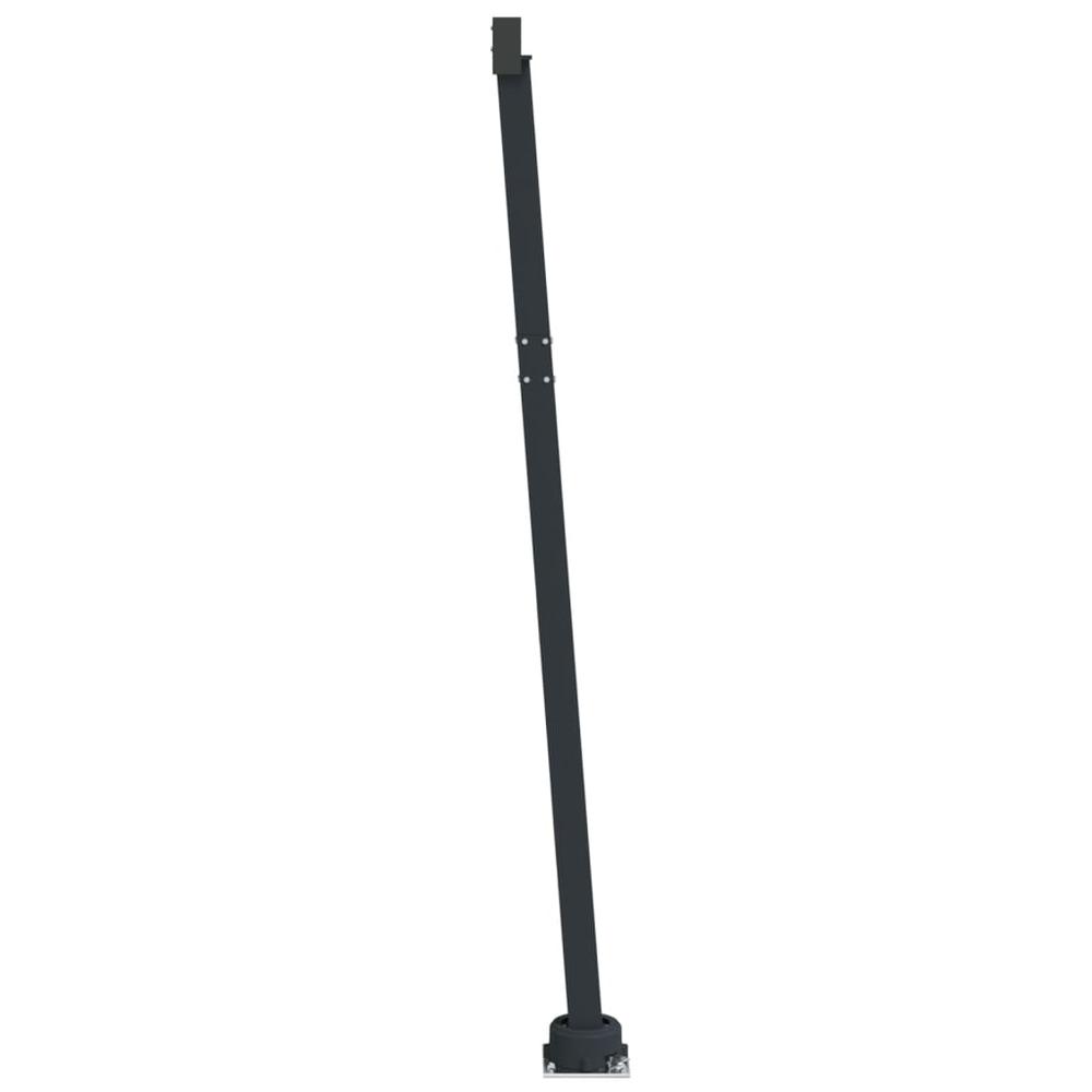 Awning Post Set Anthracite 236.2"x96.5" Iron. Picture 3