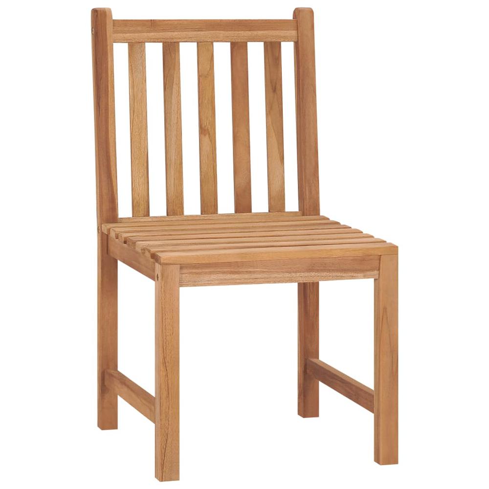 vidaXL Garden Chairs 2 pcs Solid Teak Wood 5611. Picture 2