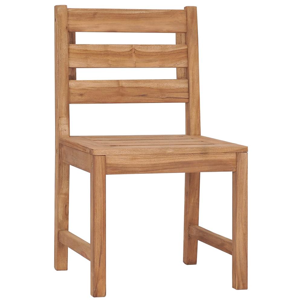 vidaXL Garden Chairs 2 pcs Solid Teak Wood 5614. Picture 2