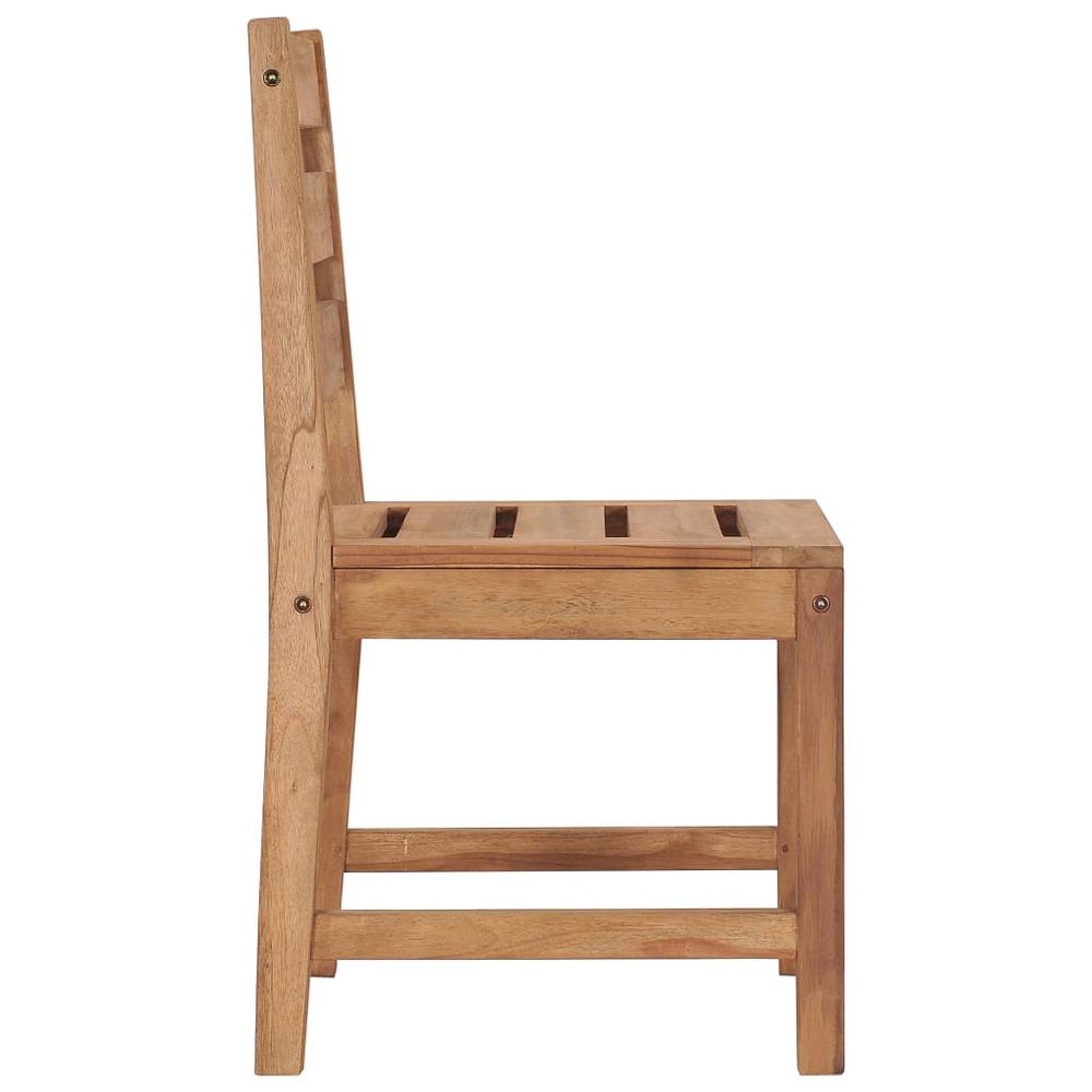 vidaXL Garden Chairs 2 pcs Solid Teak Wood 5614. Picture 4