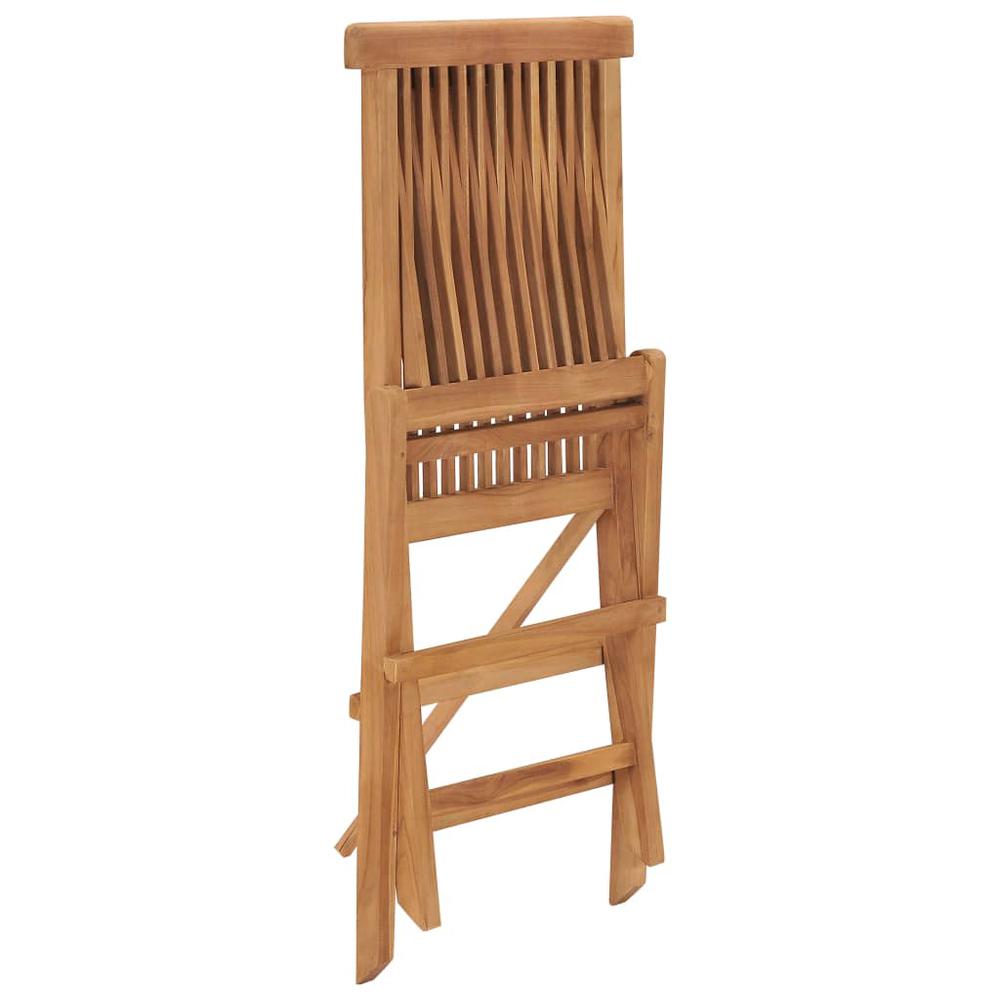 vidaXL Folding Patio Chairs 2 pcs Solid Teak Wood, 315441. Picture 6