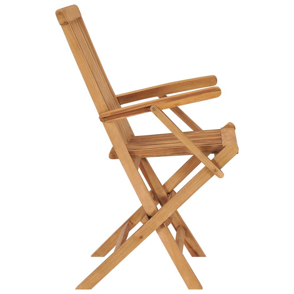 Folding Patio Chairs 3 pcs Solid Teak Wood. Picture 3