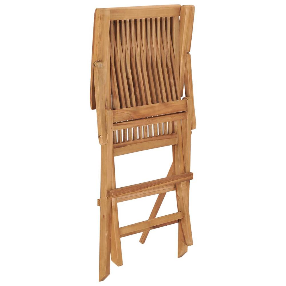 Folding Patio Chairs 3 pcs Solid Teak Wood. Picture 5