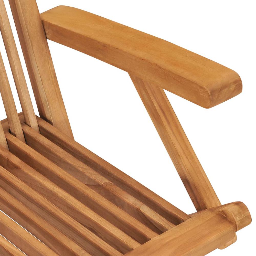 Folding Patio Chairs 3 pcs Solid Teak Wood. Picture 6