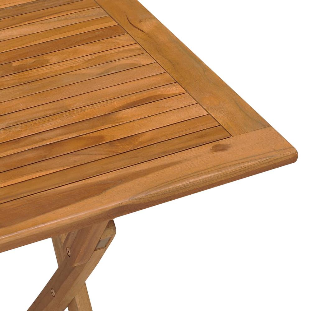 vidaXL Folding Garden Dining Table 35.4"x23.6"x29.5" Solid Teak Wood 5445. Picture 6
