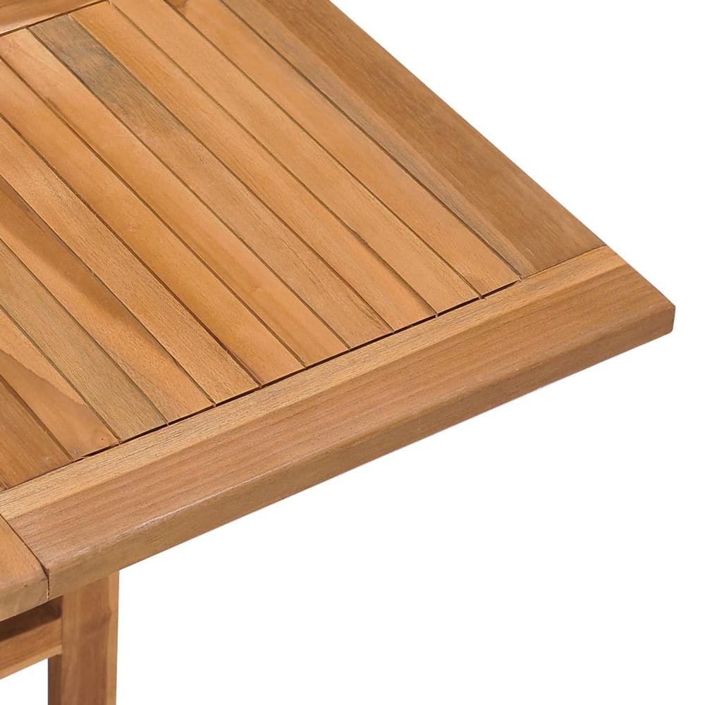 vidaXL Folding Garden Dining Table 35.4"x35.4"x29.5" Solid Teak Wood 5448. Picture 6