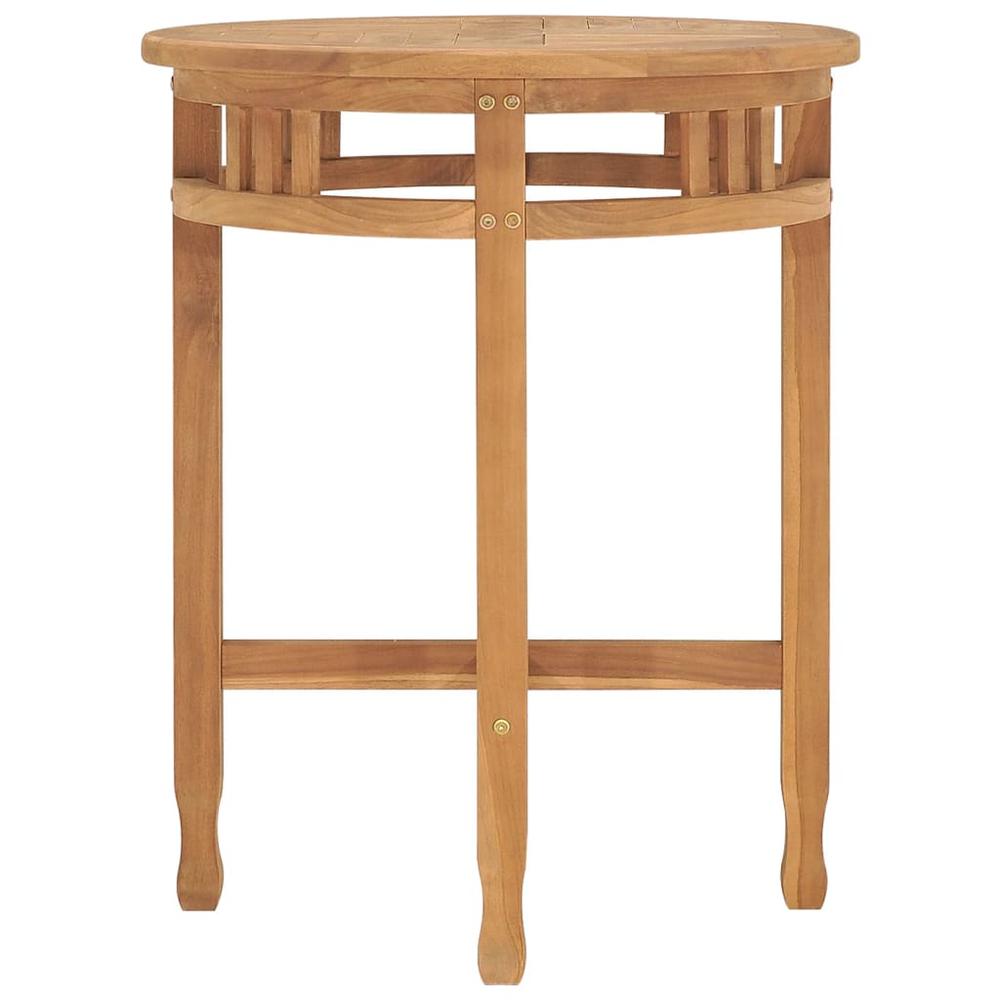 Bistro Table Ã˜23.6"x23.6" Solid Teak Wood. Picture 1