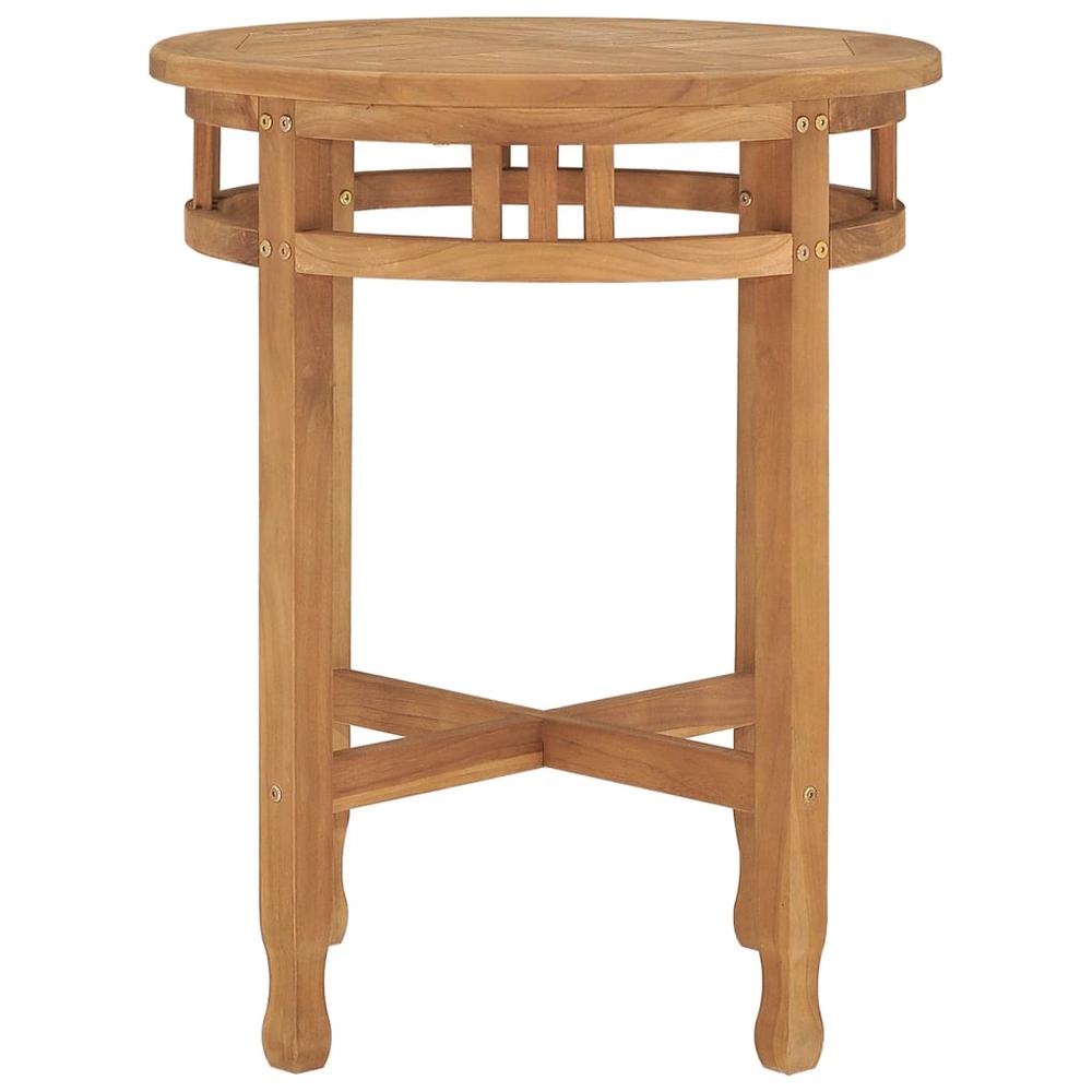 Bistro Table Ã˜23.6"x23.6" Solid Teak Wood. Picture 2