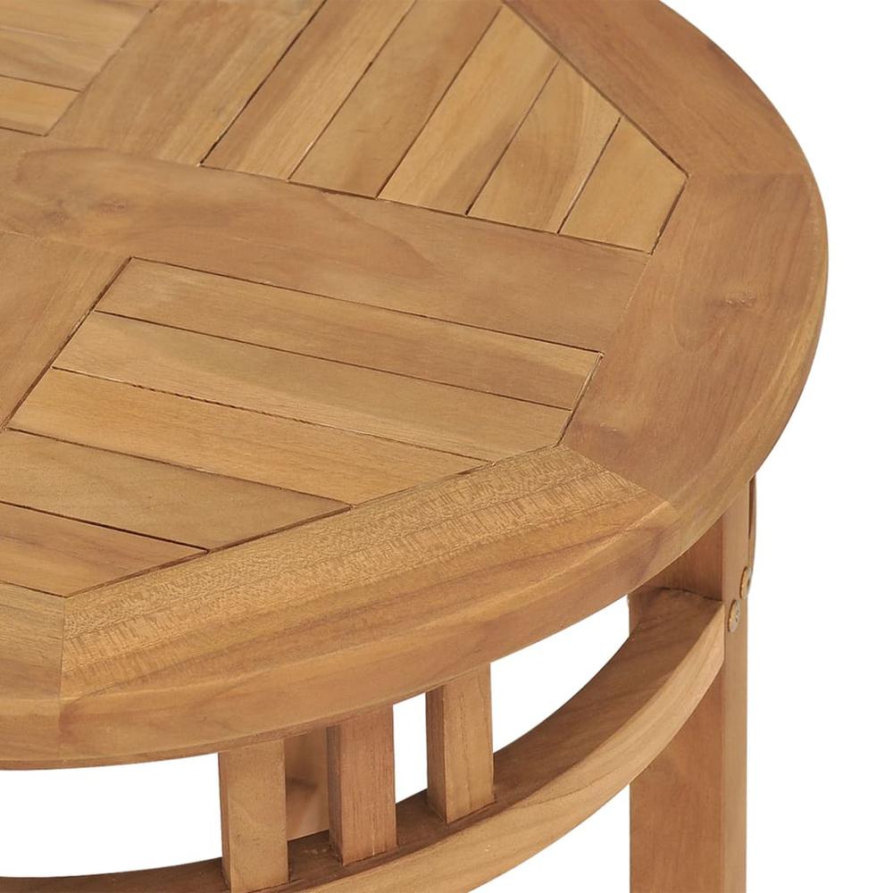 Bistro Table Ã˜23.6"x23.6" Solid Teak Wood. Picture 4