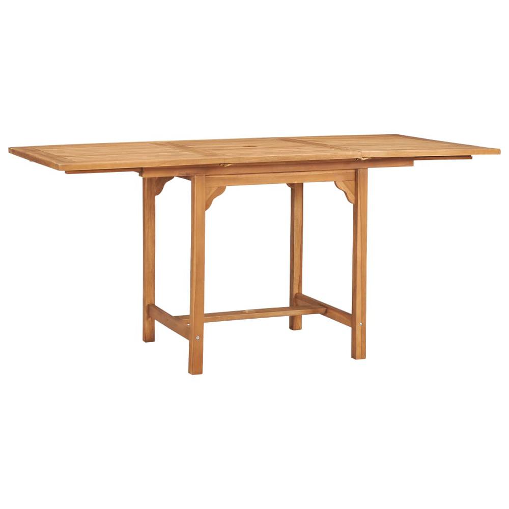 vidaXL 5 Piece Patio Dining Set Solid Teak Wood, 3059595. Picture 5