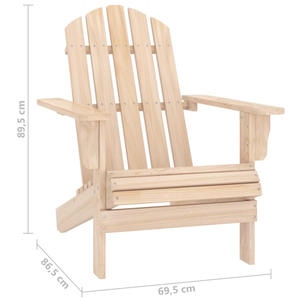 Patio Adirondack Chair Solid Fir Wood. Picture 5