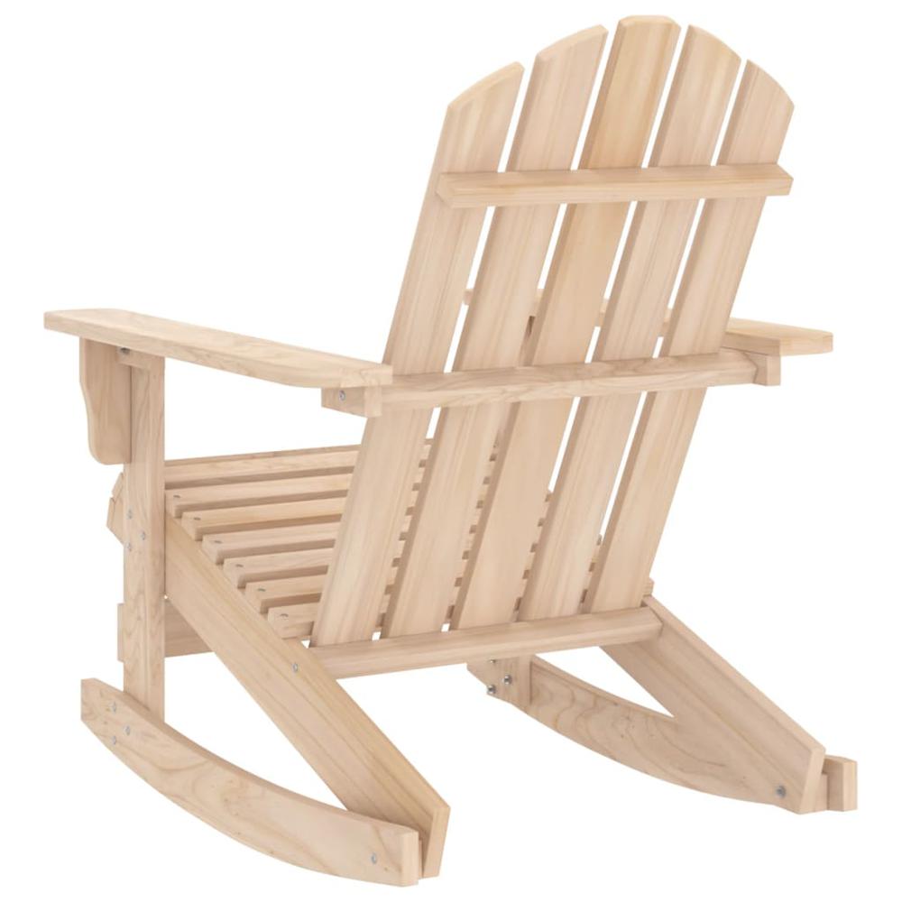 Patio Adirondack Rocking Chair Solid Fir Wood. Picture 3