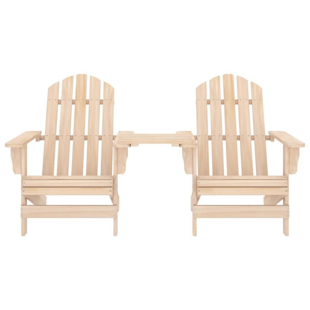 Patio Adirondack Chairs with Tea Table Solid Fir Wood. Picture 1