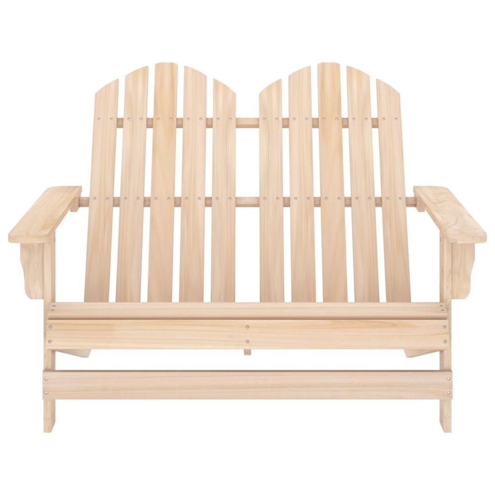 2-Seater Patio Adirondack Chair Solid Wood Fir. Picture 1