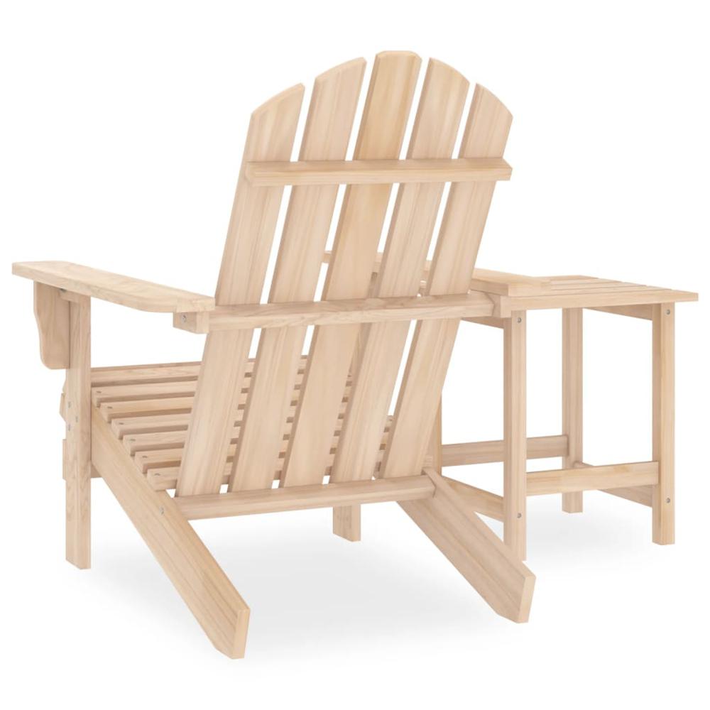 Patio Adirondack Chair with Table Solid Fir Wood. Picture 3