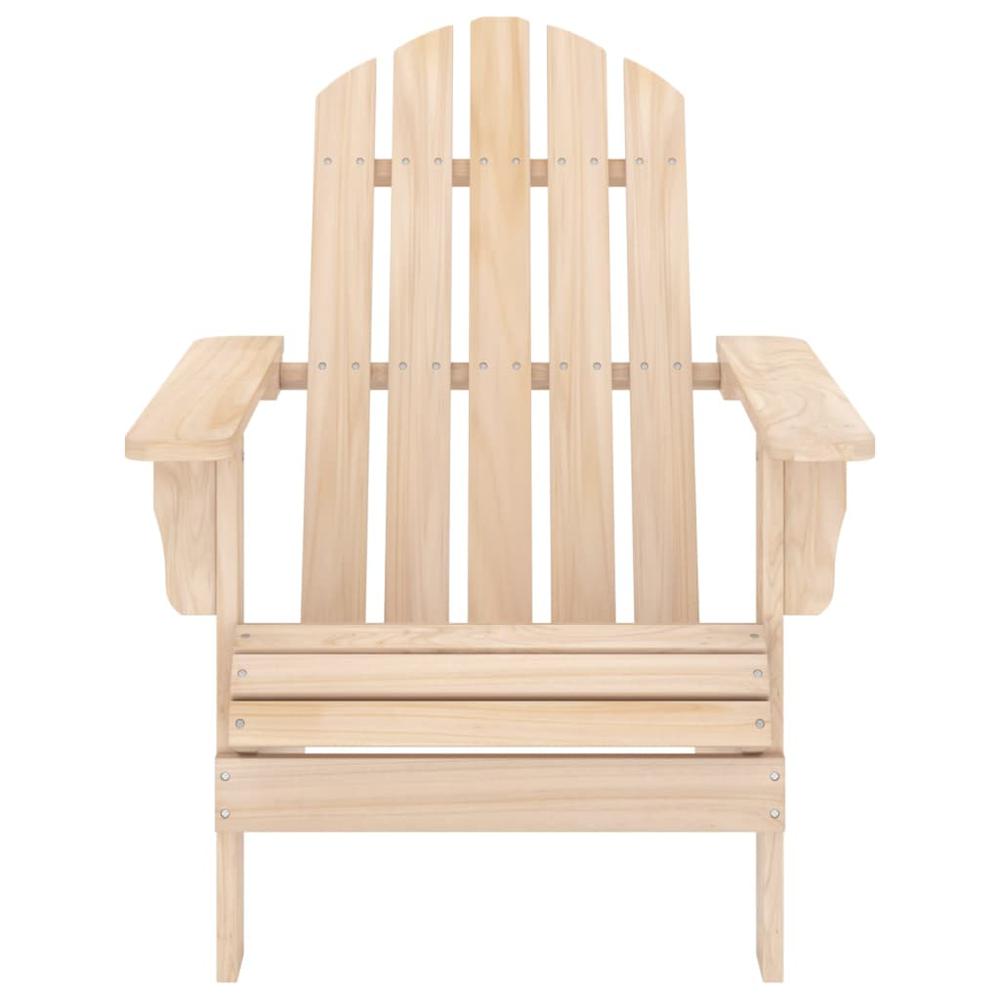 Patio Adirondack Chair with Ottoman and Table Solid Fir Wood. Picture 8