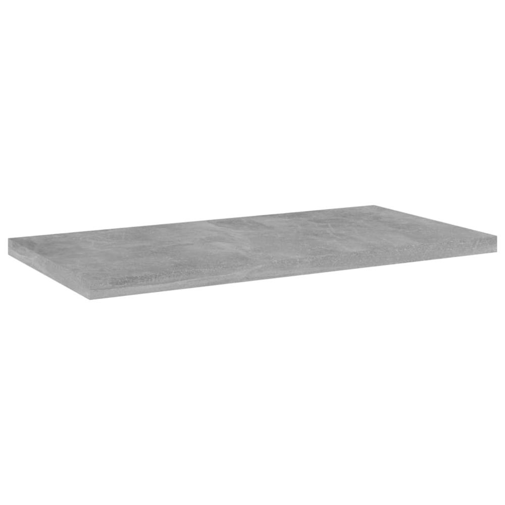 vidaXL Bookshelf Boards 4 pcs Concrete Gray 15.7"x7.9"x0.6" Chipboard, 805146. Picture 2