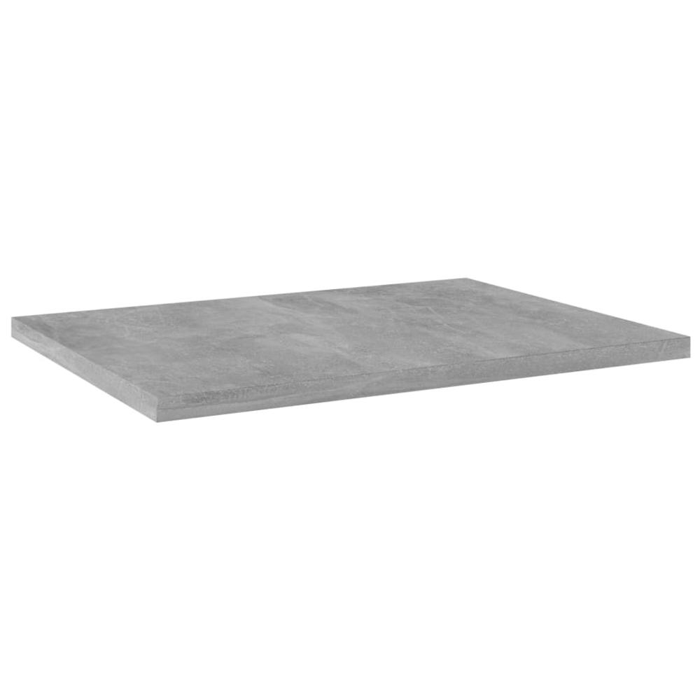 vidaXL Bookshelf Boards 4 pcs Concrete Gray 15.7"x11.8"x0.6" Chipboard, 805162. Picture 2