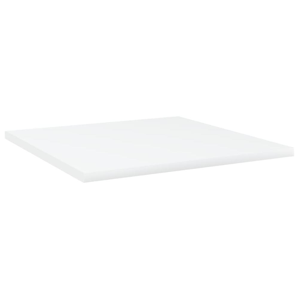 vidaXL Bookshelf Boards 4 pcs White 15.7"x15.7"x0.6" Chipboard, 805170. Picture 2