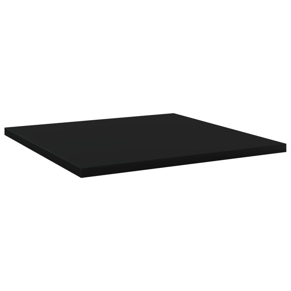 vidaXL Bookshelf Boards 8 pcs Black 15.7"x15.7"x0.6" Chipboard, 805173. Picture 2