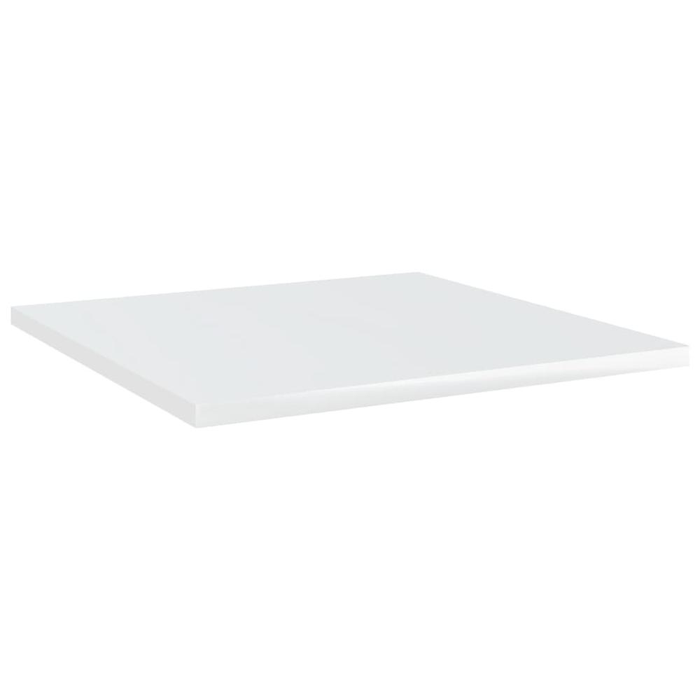 vidaXL Bookshelf Boards 8 pcs High Gloss White 15.7"x15.7"x0.6" Chipboard, 805181. Picture 2