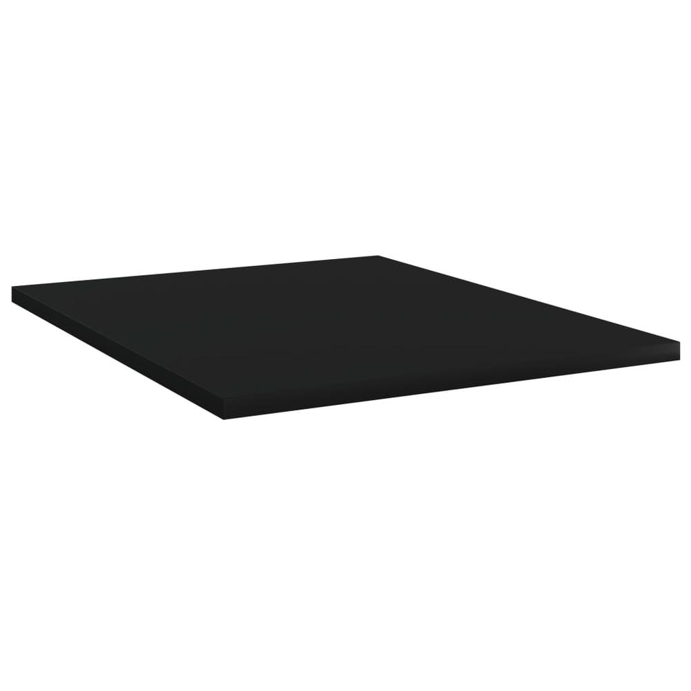 vidaXL Bookshelf Boards 4 pcs Black 15.7"x19.7"x0.6" Chipboard, 805188. Picture 2